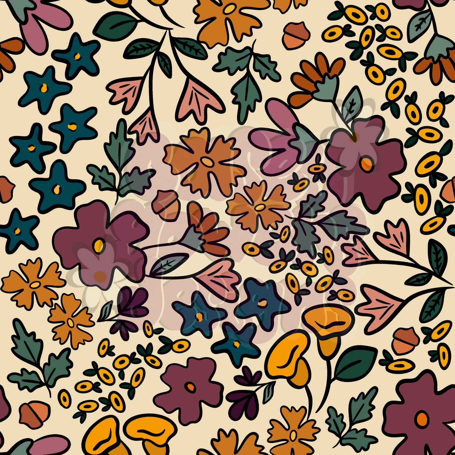 AUTUMN FLORAL SEAMLESS